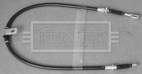 Borg & Beck BKB3387 - Тросик, cтояночный тормоз autosila-amz.com