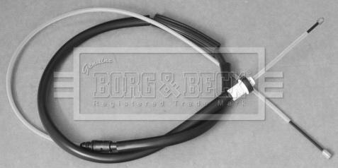Borg & Beck BKB3333 - Тросик, cтояночный тормоз autosila-amz.com