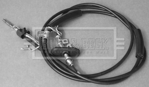 Borg & Beck BKB3254 - Тросик, cтояночный тормоз autosila-amz.com