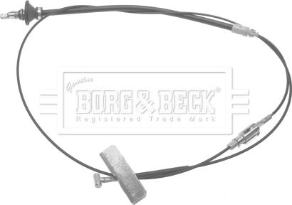 Borg & Beck BKB3252 - Тросик, cтояночный тормоз autosila-amz.com