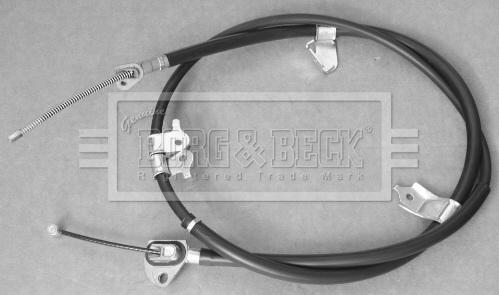 Borg & Beck BKB3743 - Тросик, cтояночный тормоз autosila-amz.com