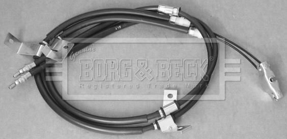 Borg & Beck BKB3755 - Тросик, cтояночный тормоз autosila-amz.com