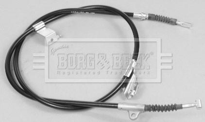 Borg & Beck BKB2420 - Тросик, cтояночный тормоз autosila-amz.com