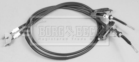 Borg & Beck BKB2596 - Тросик, cтояночный тормоз autosila-amz.com