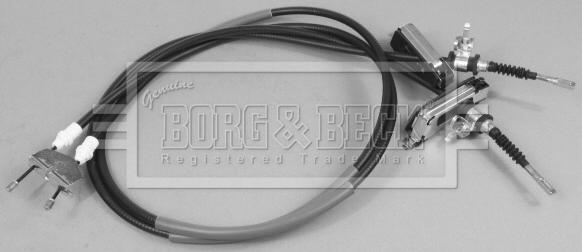 Borg & Beck BKB2598 - Тросик, cтояночный тормоз autosila-amz.com