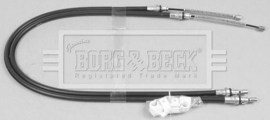 Borg & Beck BKB2552 - Тросик, cтояночный тормоз autosila-amz.com