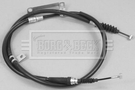 Borg & Beck BKB2533 - Тросик, cтояночный тормоз autosila-amz.com