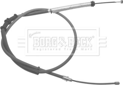 Borg & Beck BKB2859 - Тросик, cтояночный тормоз autosila-amz.com