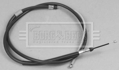 Borg & Beck BKB2851 - Тросик, cтояночный тормоз autosila-amz.com
