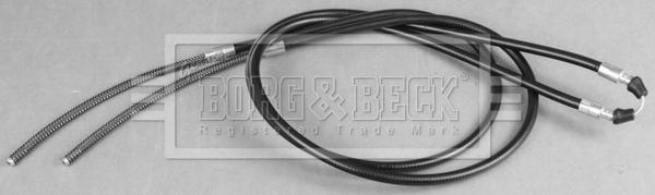 Borg & Beck BKB2801 - Тросик, cтояночный тормоз autosila-amz.com