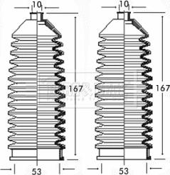 Borg & Beck BSG3177 - Комплект пыльника, рулевое управление autosila-amz.com