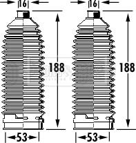 Borg & Beck BSG3392 - Комплект пыльника, рулевое управление autosila-amz.com