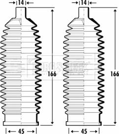 Borg & Beck BSG3351 - Комплект пыльника, рулевое управление autosila-amz.com