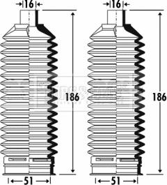 Borg & Beck BSG3319 - Комплект пыльника, рулевое управление autosila-amz.com