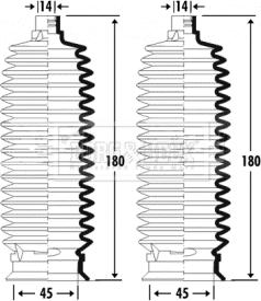 Borg & Beck BSG3326 - Комплект пыльника, рулевое управление autosila-amz.com