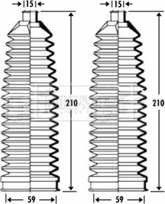 Borg & Beck BSG3274 - Комплект пыльника, рулевое управление autosila-amz.com