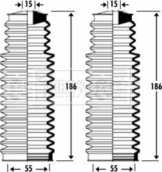 Borg & Beck BSG3275 - Комплект пыльника, рулевое управление autosila-amz.com