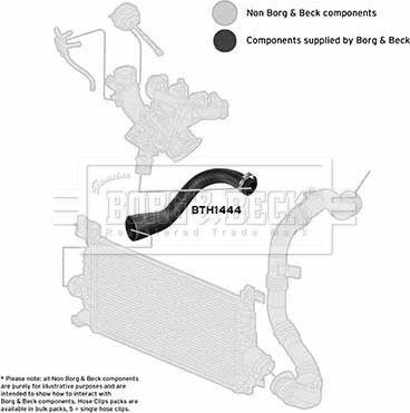 Borg & Beck BTH1444 - Трубка, нагнетание воздуха autosila-amz.com