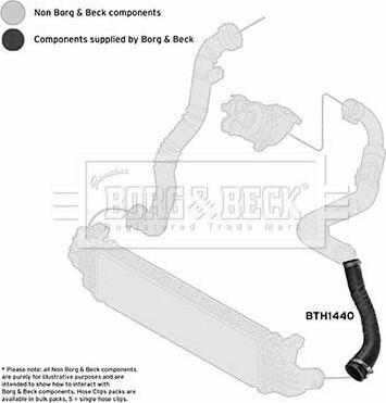 Borg & Beck BTH1440 - Трубка, нагнетание воздуха autosila-amz.com