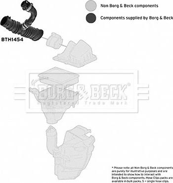 Borg & Beck BTH1454 - Рукав воздухозаборника, воздушный фильтр autosila-amz.com