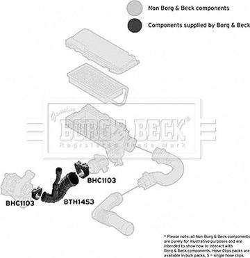 Borg & Beck BTH1453 - Рукав воздухозаборника, воздушный фильтр autosila-amz.com