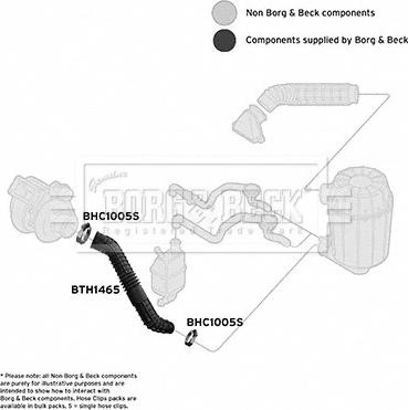 Borg & Beck BTH1465 - Рукав воздухозаборника, воздушный фильтр autosila-amz.com