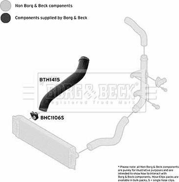 Borg & Beck BTH1415 - Трубка, нагнетание воздуха autosila-amz.com