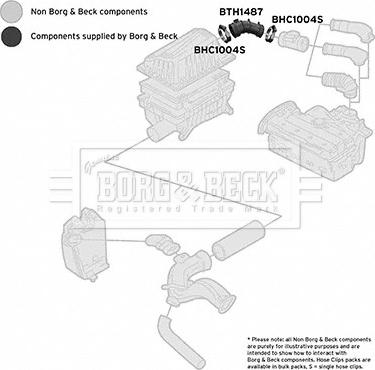 Borg & Beck BTH1487 - Рукав воздухозаборника, воздушный фильтр autosila-amz.com