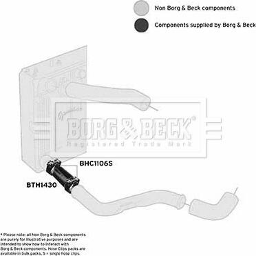 Borg & Beck BTH1430 - Трубка, нагнетание воздуха autosila-amz.com