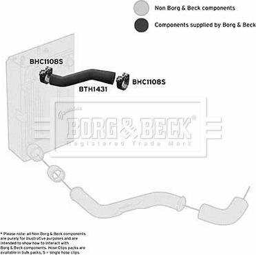 Borg & Beck BTH1431 - Трубка, нагнетание воздуха autosila-amz.com