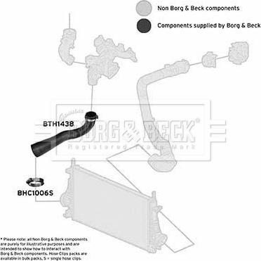 Borg & Beck BTH1438 - Трубка, нагнетание воздуха autosila-amz.com