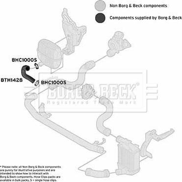 Borg & Beck BTH1428 - Трубка, нагнетание воздуха autosila-amz.com