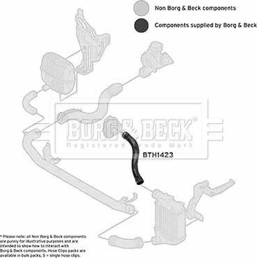 Borg & Beck BTH1423 - Трубка, нагнетание воздуха autosila-amz.com