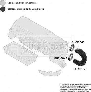 Borg & Beck BTH1470 - Рукав воздухозаборника, воздушный фильтр autosila-amz.com