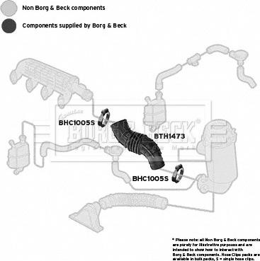 Borg & Beck BTH1473 - Рукав воздухозаборника, воздушный фильтр autosila-amz.com