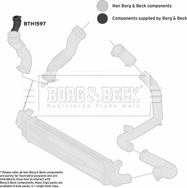 Borg & Beck BTH1597 - Трубка, нагнетание воздуха autosila-amz.com