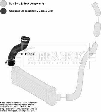Borg & Beck BTH1554 - Трубка, нагнетание воздуха autosila-amz.com