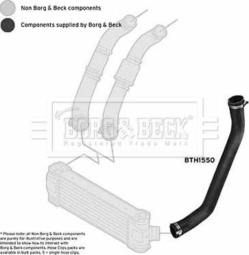 Borg & Beck BTH1550 - Трубка, нагнетание воздуха autosila-amz.com