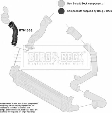 Borg & Beck BTH1563 - Трубка, нагнетание воздуха autosila-amz.com