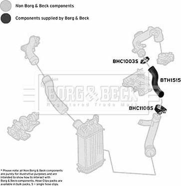 Borg & Beck BTH1515 - Трубка, нагнетание воздуха autosila-amz.com
