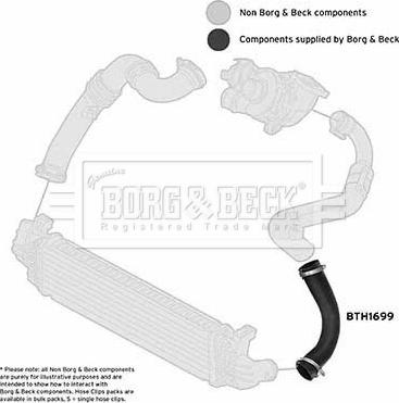 Borg & Beck BTH1699 - Трубка, нагнетание воздуха autosila-amz.com