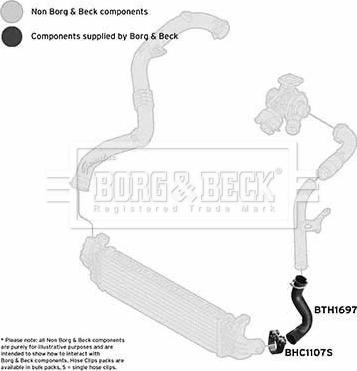 Borg & Beck BTH1697 - Трубка, нагнетание воздуха autosila-amz.com