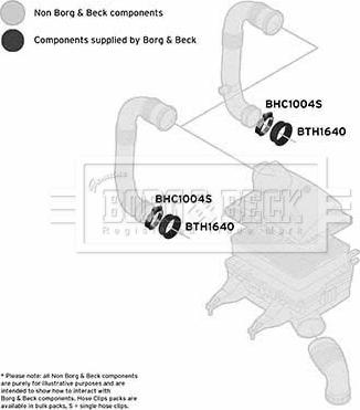 Borg & Beck BTH1640 - Трубка, нагнетание воздуха autosila-amz.com