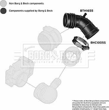 Borg & Beck BTH1655 - Рукав воздухозаборника, воздушный фильтр autosila-amz.com