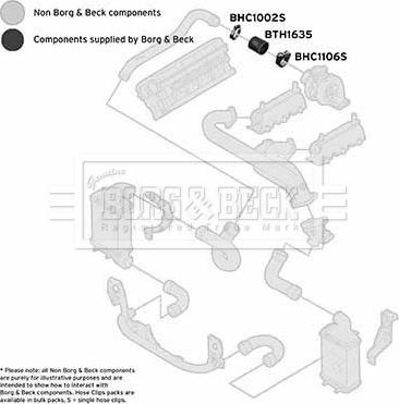 Borg & Beck BTH1635 - Трубка, нагнетание воздуха autosila-amz.com