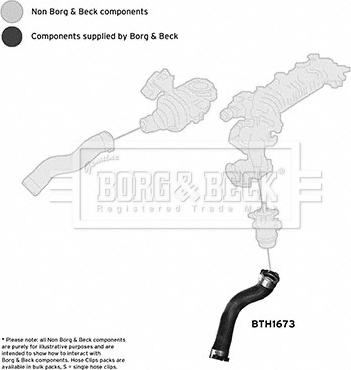 Borg & Beck BTH1673 - Трубка, нагнетание воздуха autosila-amz.com