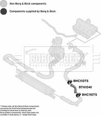 Borg & Beck BTH1041 - Трубка, нагнетание воздуха autosila-amz.com