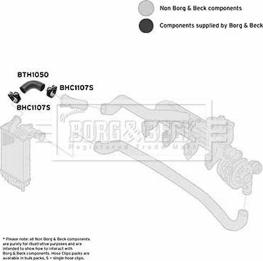 Borg & Beck BTH1050 - Трубка, нагнетание воздуха autosila-amz.com