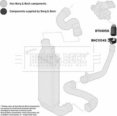Borg & Beck BTH1058 - Трубка, нагнетание воздуха autosila-amz.com