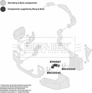 Borg & Beck BTH1067 - Трубка, нагнетание воздуха autosila-amz.com